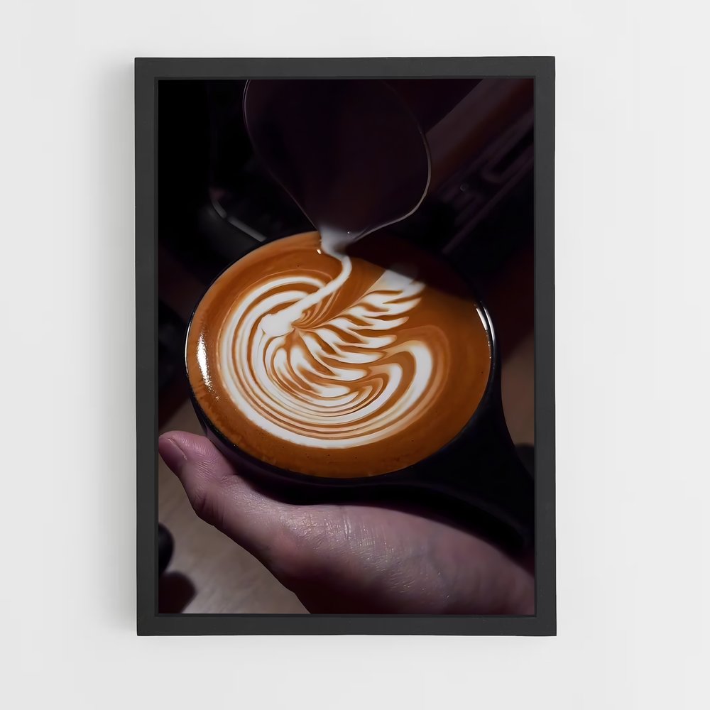 ap-latte art-2 cadre Noir