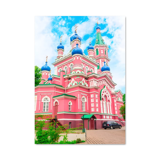 Poster Église Rose