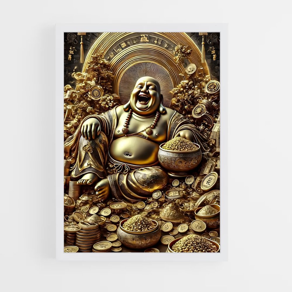 ap-laughing buddha-1 cadre Blanc