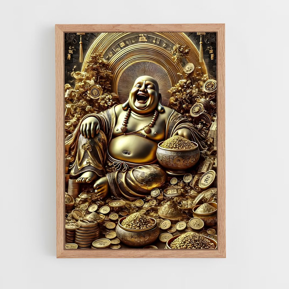 ap-laughing buddha-1 cadre Bois clair