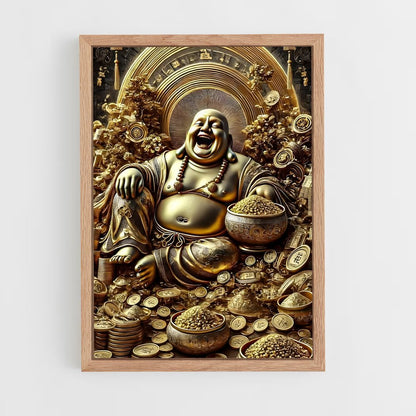 ap-laughing buddha-1 cadre Bois clair