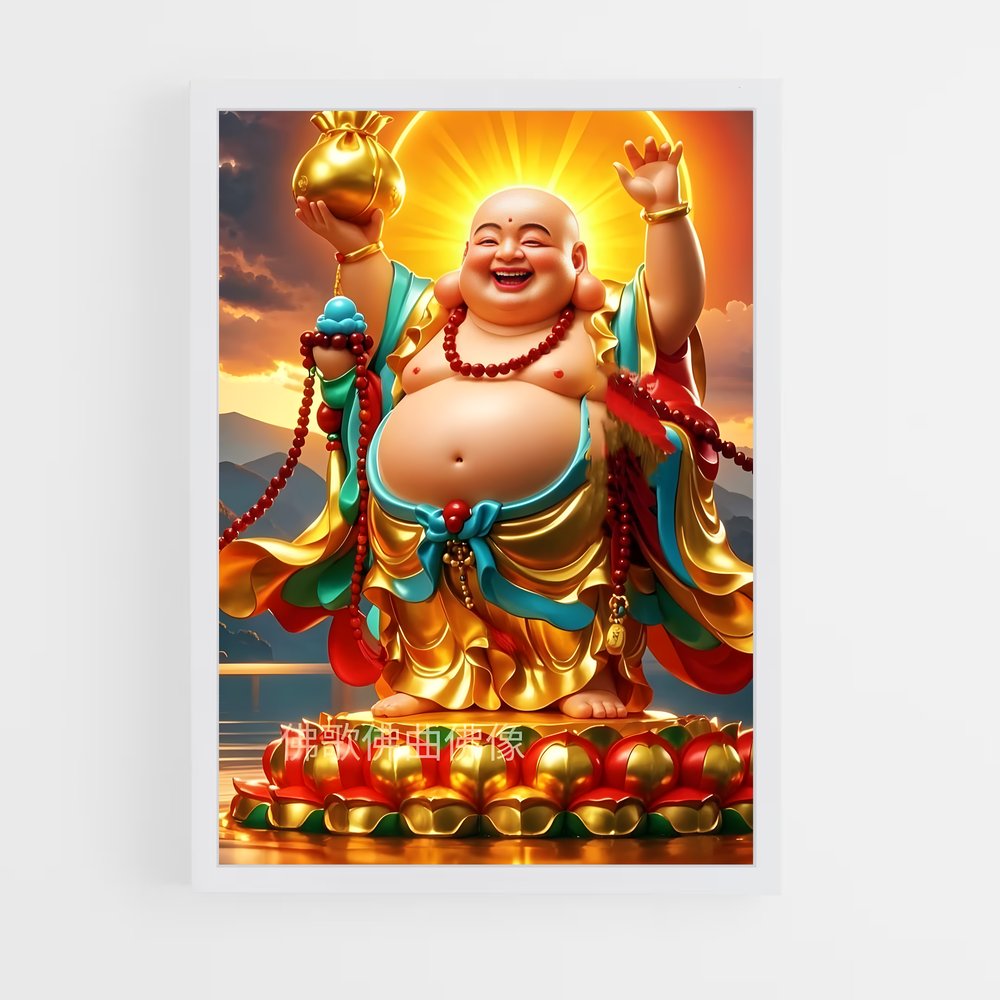 ap-laughing buddha-2 cadre Blanc