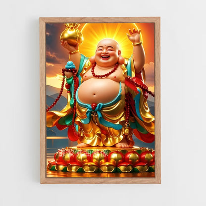 ap-laughing buddha-2 cadre Bois clair