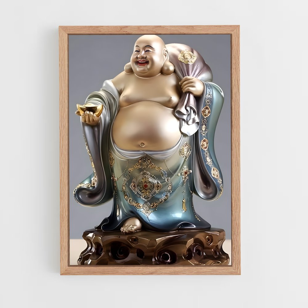 ap-laughing buddha-3 cadre Bois clair