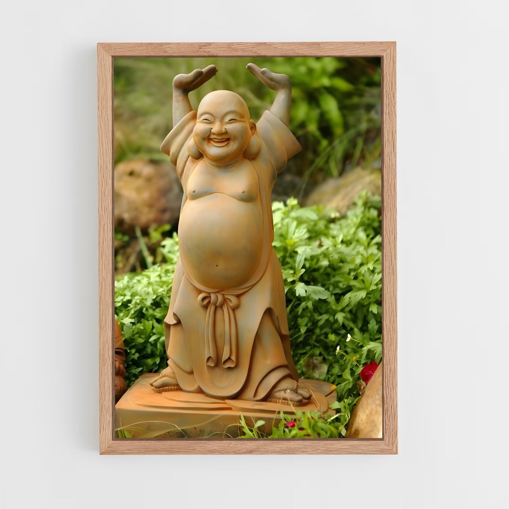 ap-laughing buddha-5 cadre Bois clair