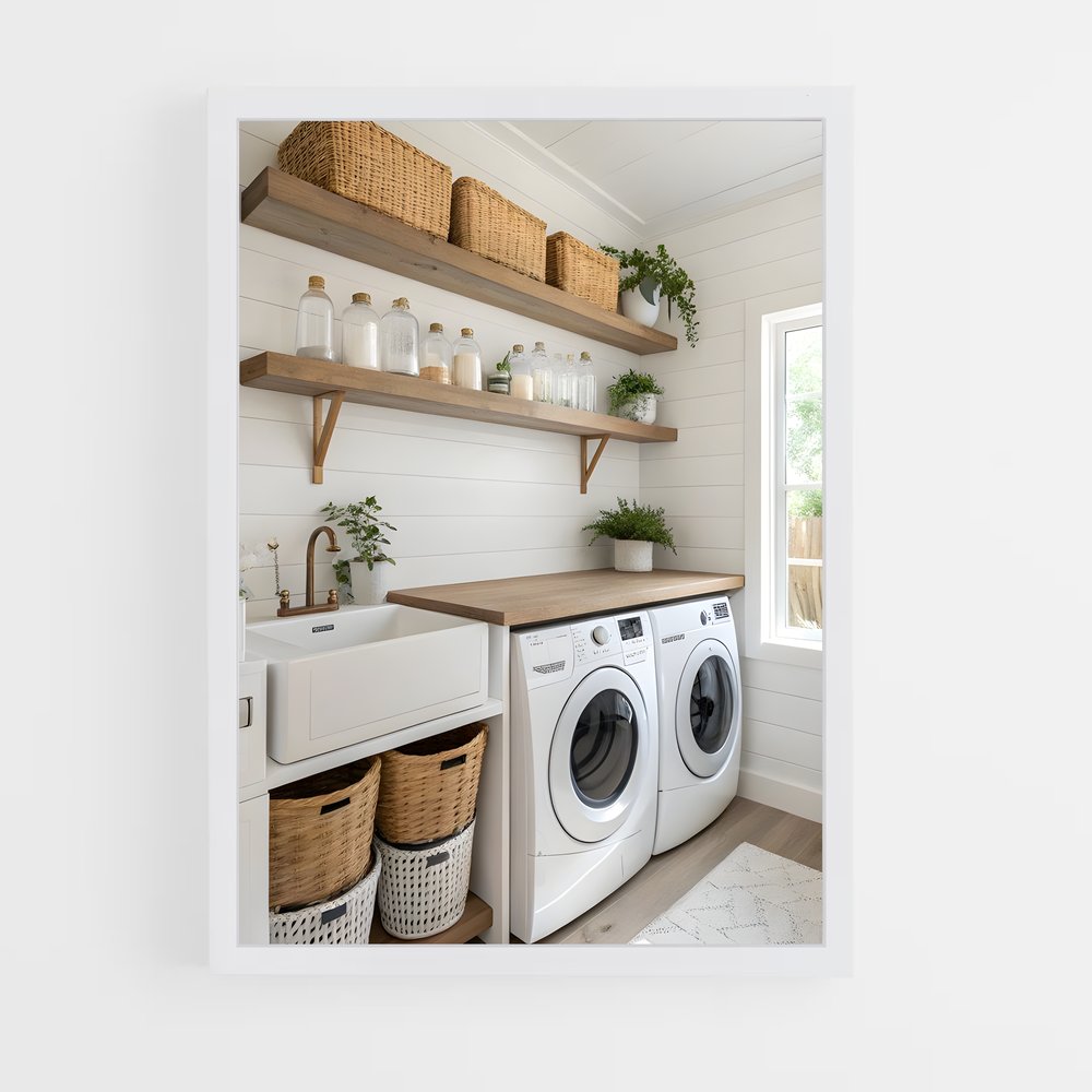ap-laundry room-1 cadre Blanc