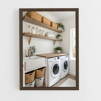 ap-laundry room-1 cadre Bois foncé