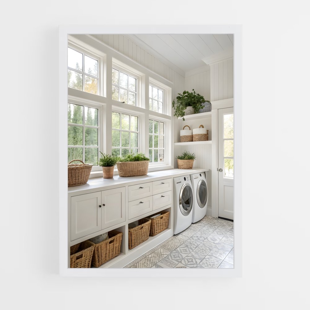 ap-laundry room-11 cadre Blanc