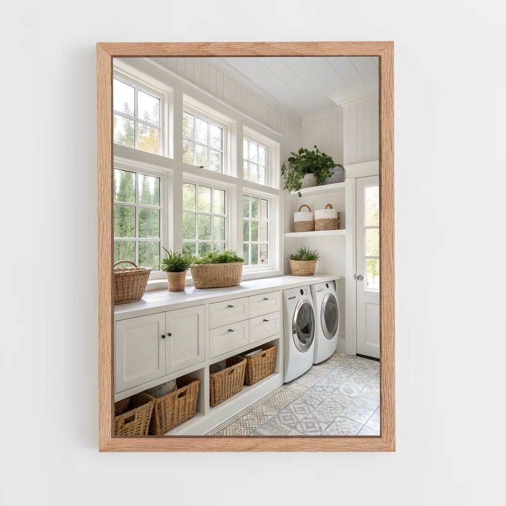 ap-laundry room-11 cadre Bois clair