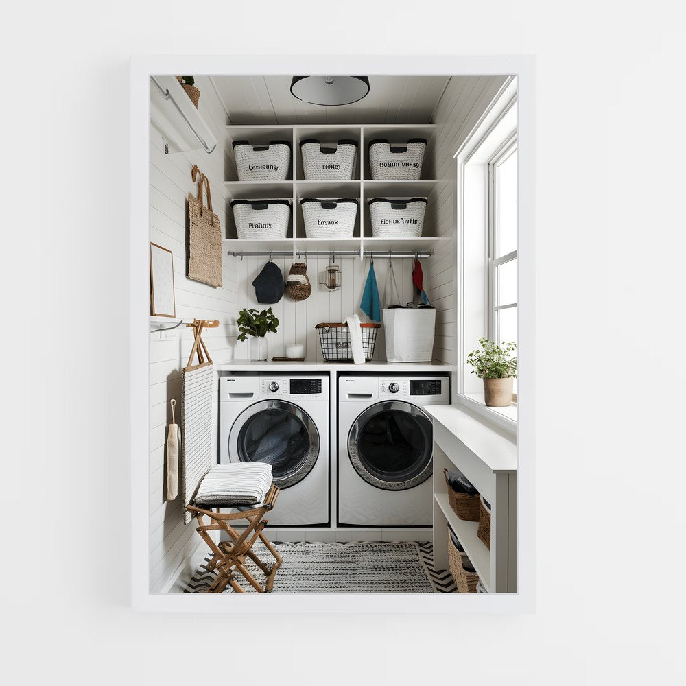 ap-laundry room-12 cadre Blanc