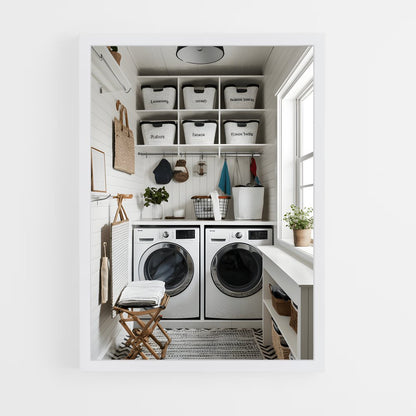 ap-laundry room-12 cadre Blanc