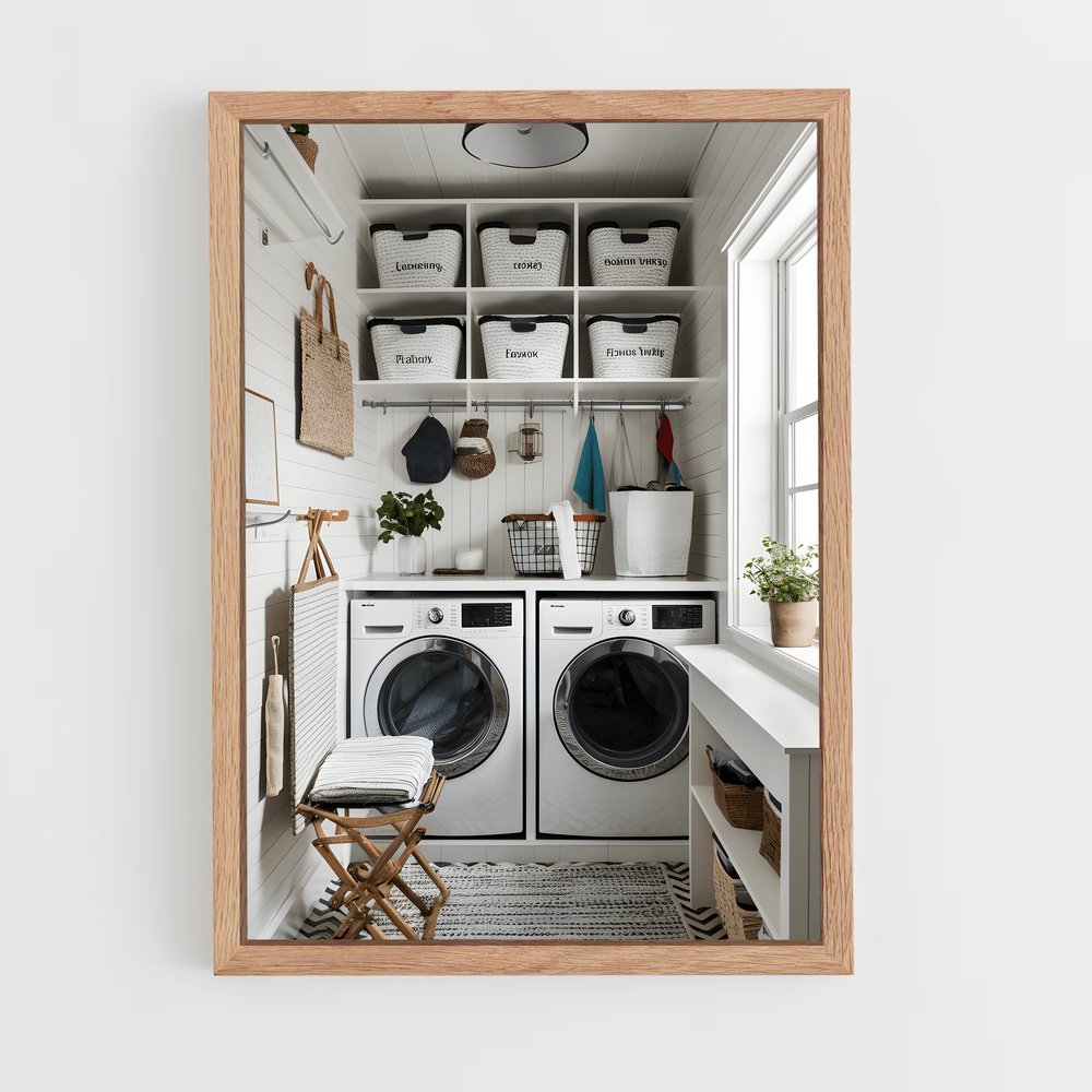 ap-laundry room-12 cadre Bois clair