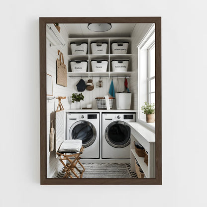 ap-laundry room-12 cadre Bois foncé