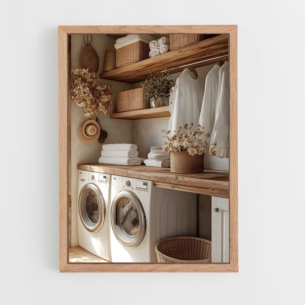 ap-laundry room-13 cadre Bois clair