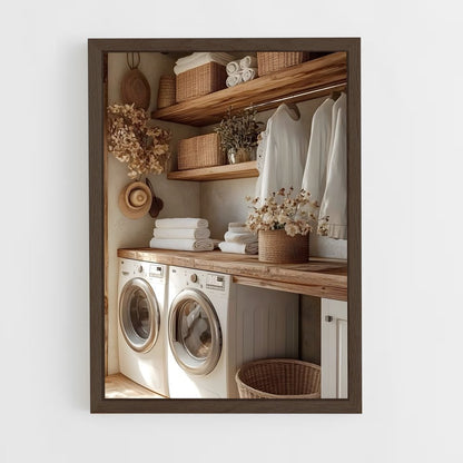 ap-laundry room-13 cadre Bois foncé