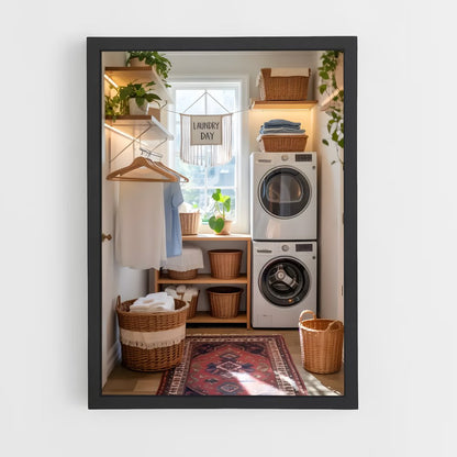 ap-laundry room-15 cadre Noir