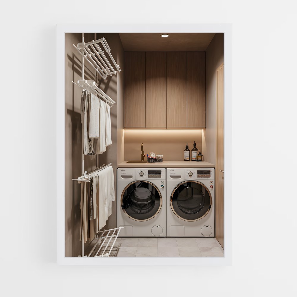 ap-laundry room-16 cadre Blanc