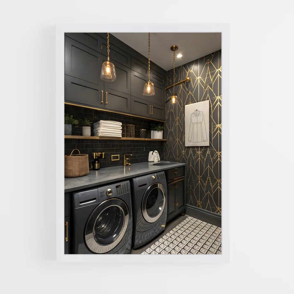 ap-laundry room-17 cadre Blanc