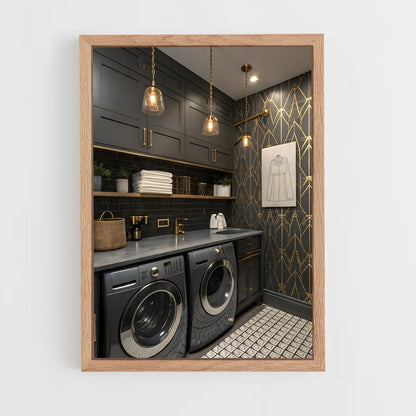 ap-laundry room-17 cadre Bois clair