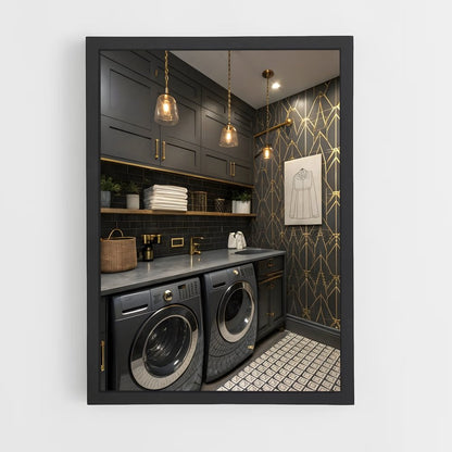 ap-laundry room-17 cadre Noir