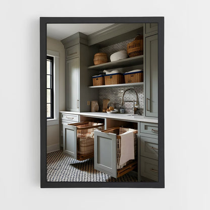 ap-laundry room-18 cadre Noir