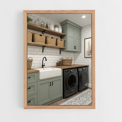 ap-laundry room-2 cadre Bois clair
