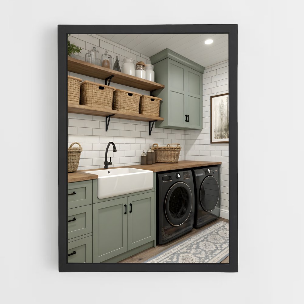 ap-laundry room-2 cadre Noir
