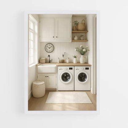 ap-laundry room-3 cadre Blanc