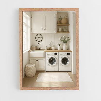 ap-laundry room-3 cadre Bois clair