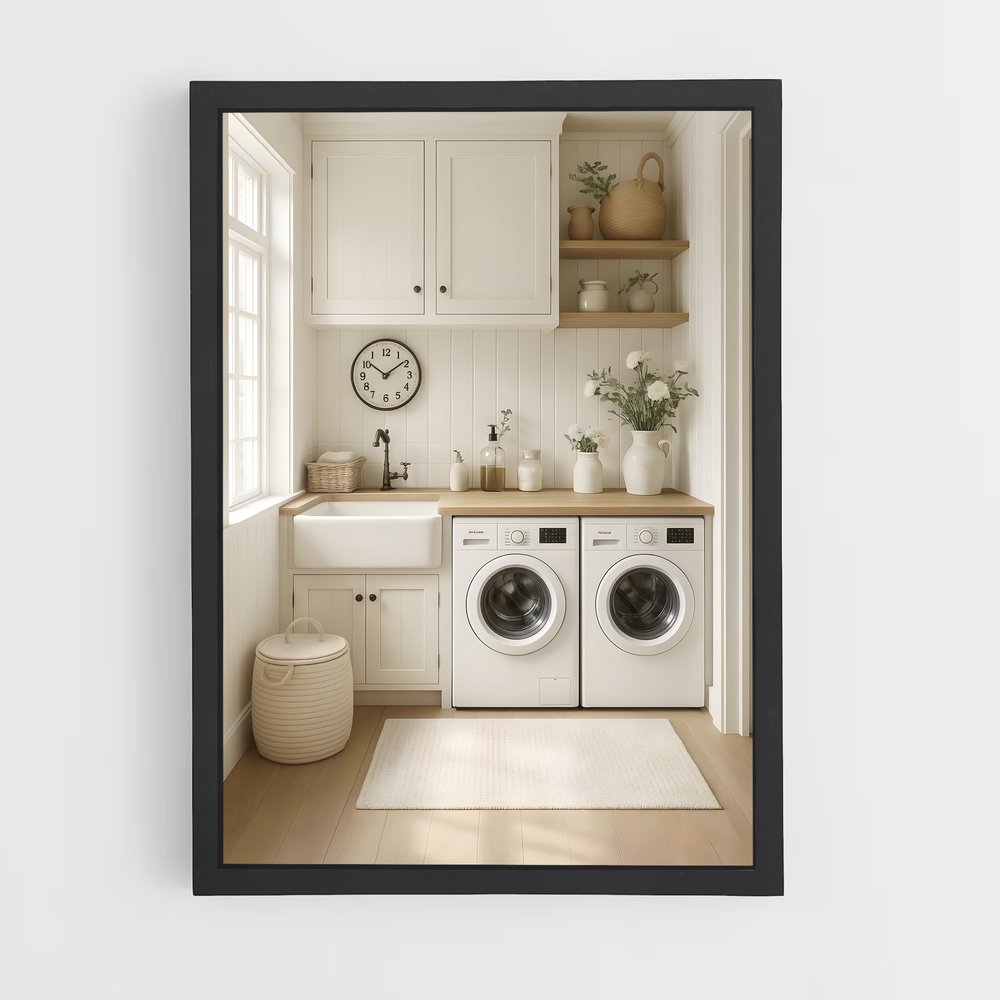 ap-laundry room-3 cadre Noir