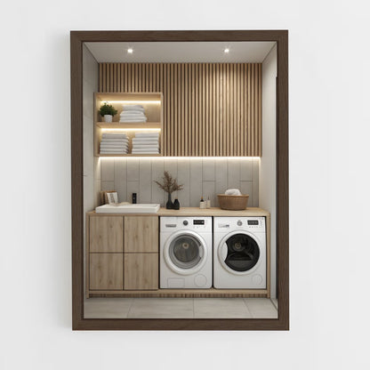 ap-laundry room-4 cadre Bois foncé