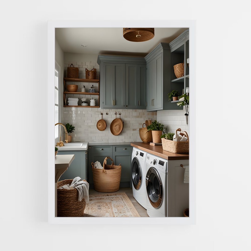 ap-laundry room-5 cadre Blanc