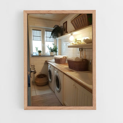 ap-laundry room-6 cadre Bois clair