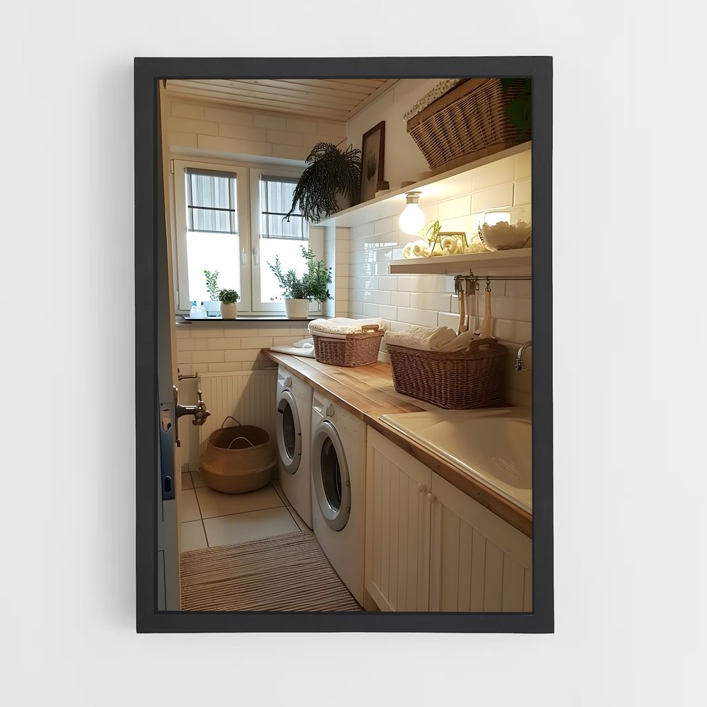 ap-laundry room-6 cadre Noir