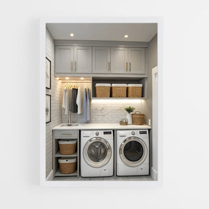 ap-laundry room-7 cadre Blanc