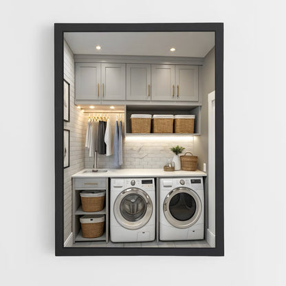 ap-laundry room-7 cadre Noir