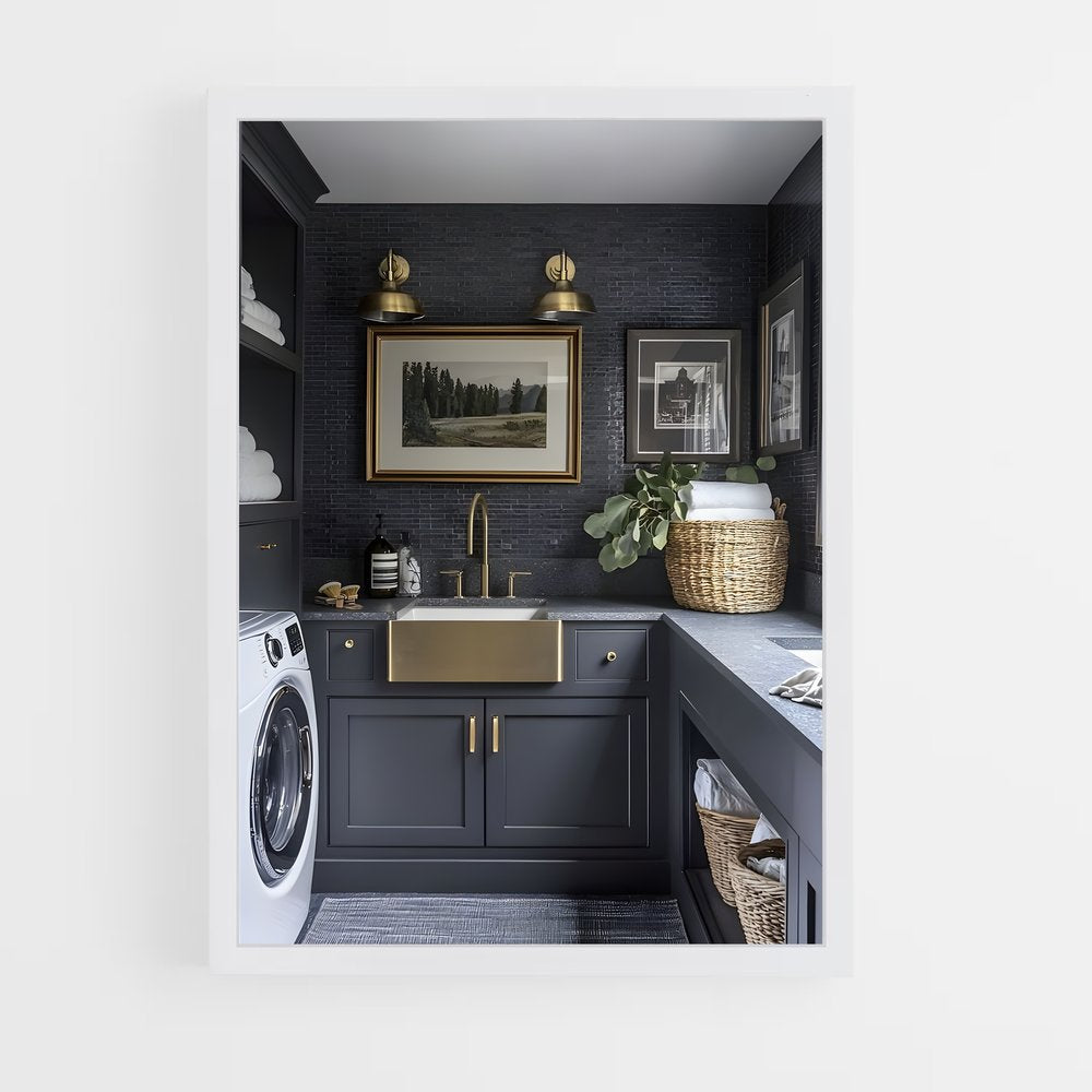 ap-laundry room-8 cadre Blanc