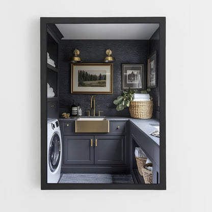 ap-laundry room-8 cadre Noir