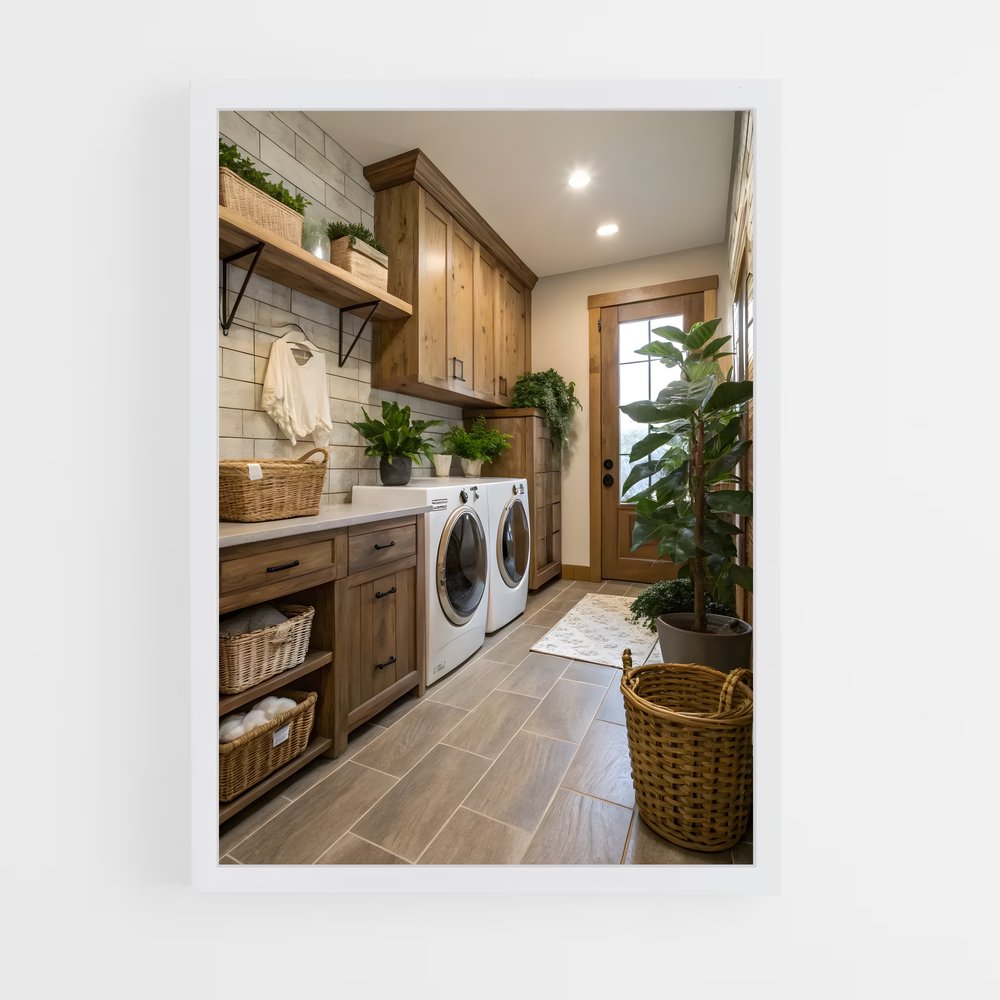 ap-laundry room-9 cadre Blanc