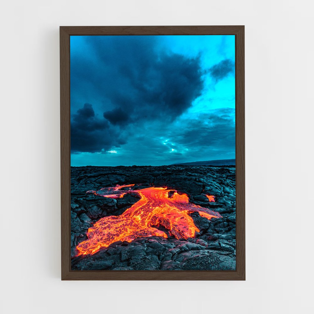 ap-lava flow-1 cadre Bois foncé