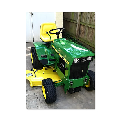 Poster Tracteur de Gazon