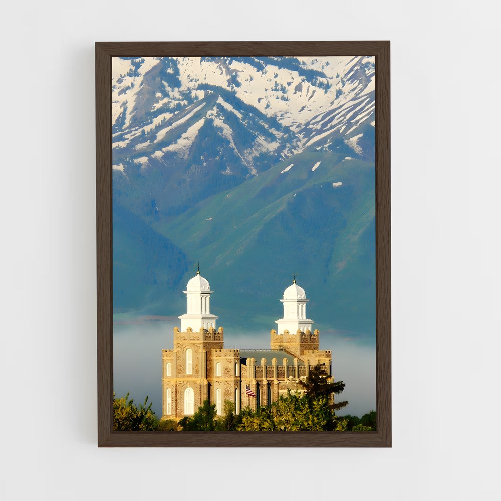 ap-lds temple-10 cadre Bois foncé