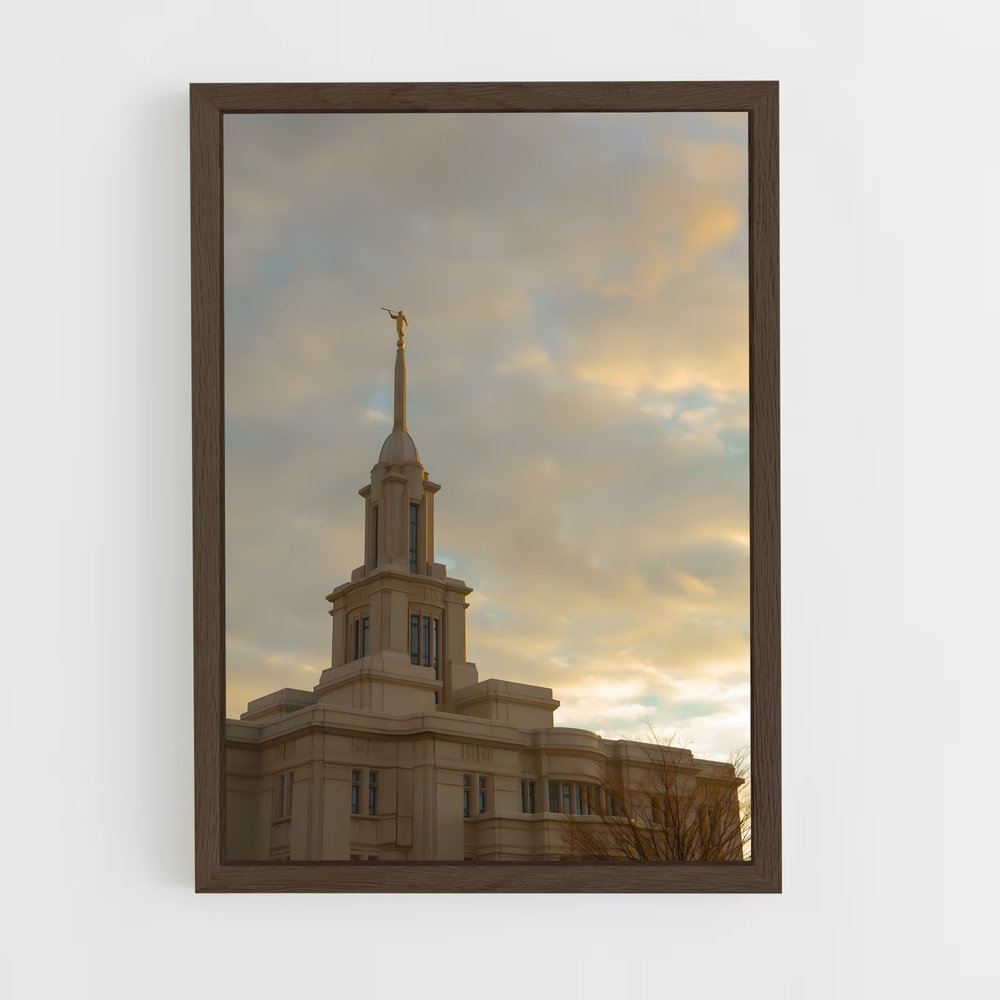 ap-lds temple-13 cadre Bois foncé