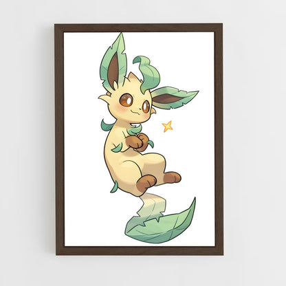 ap-leafeon-8 cadre Bois foncé