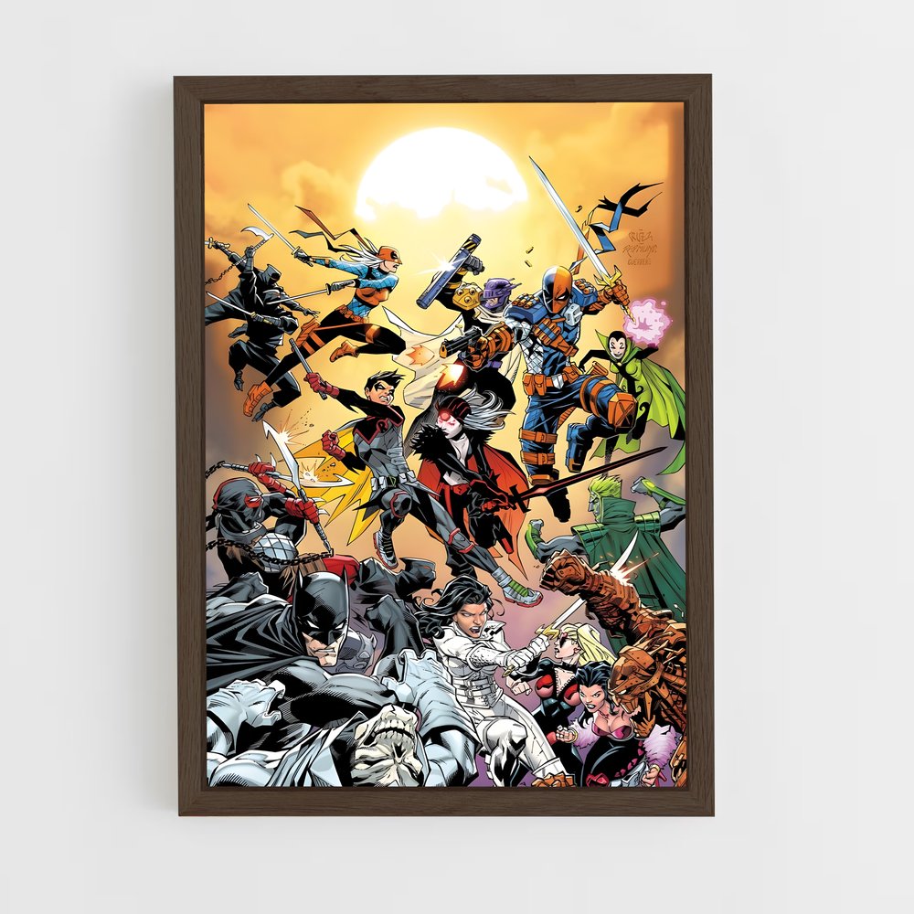 ap-league of assassins-1 cadre Bois foncé