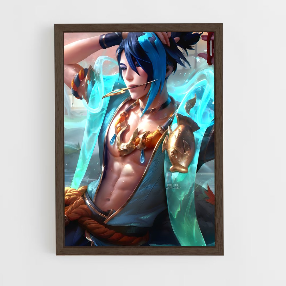 ap-league of legends-1 cadre Bois foncé