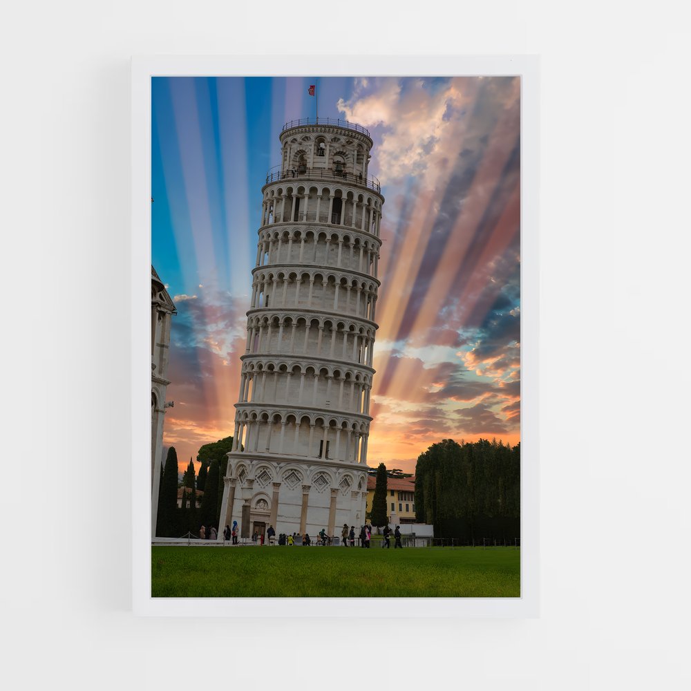 ap-leaning tower pisa-1 cadre Blanc