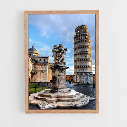 ap-leaning tower pisa-11 cadre Bois clair