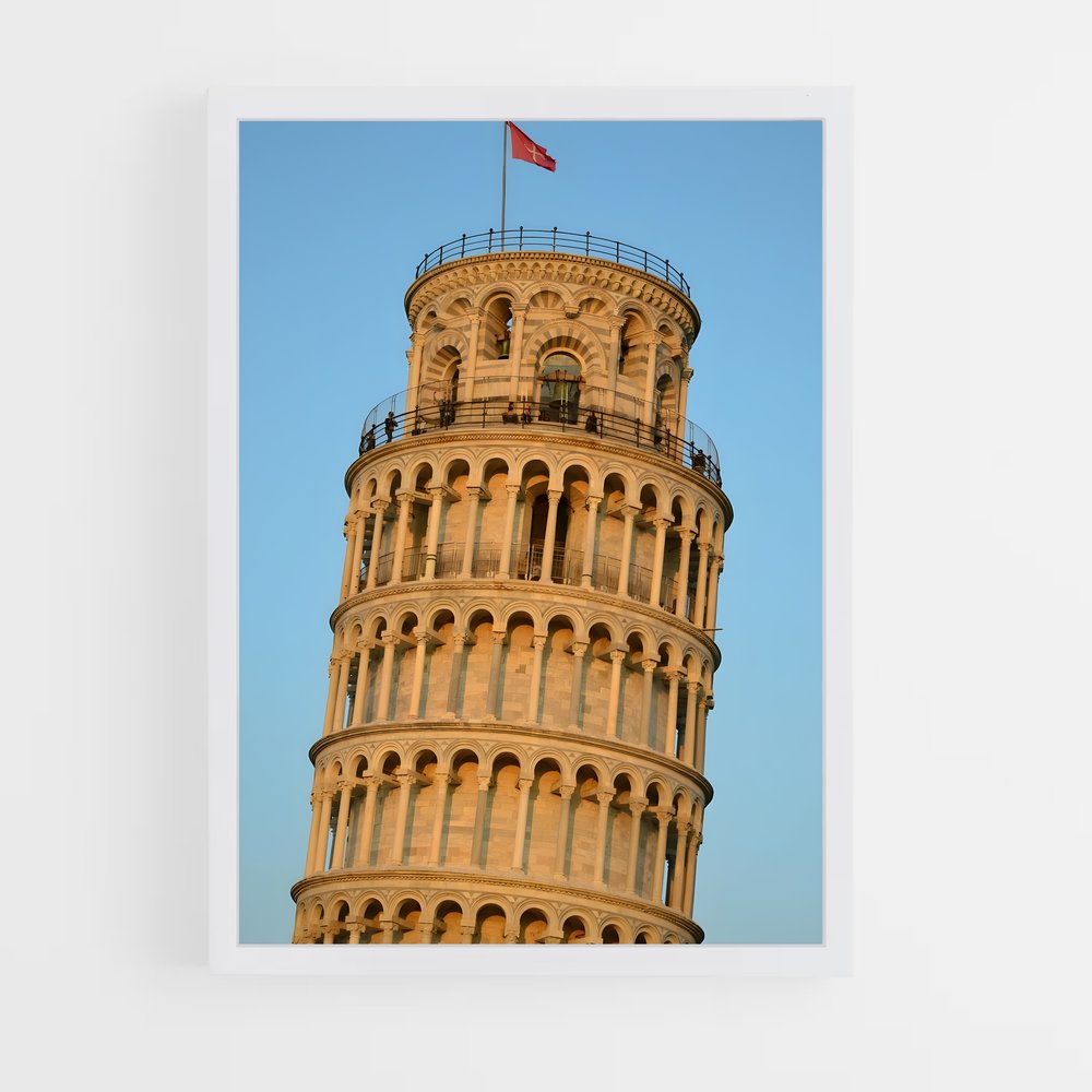 ap-leaning tower pisa-12 cadre Blanc