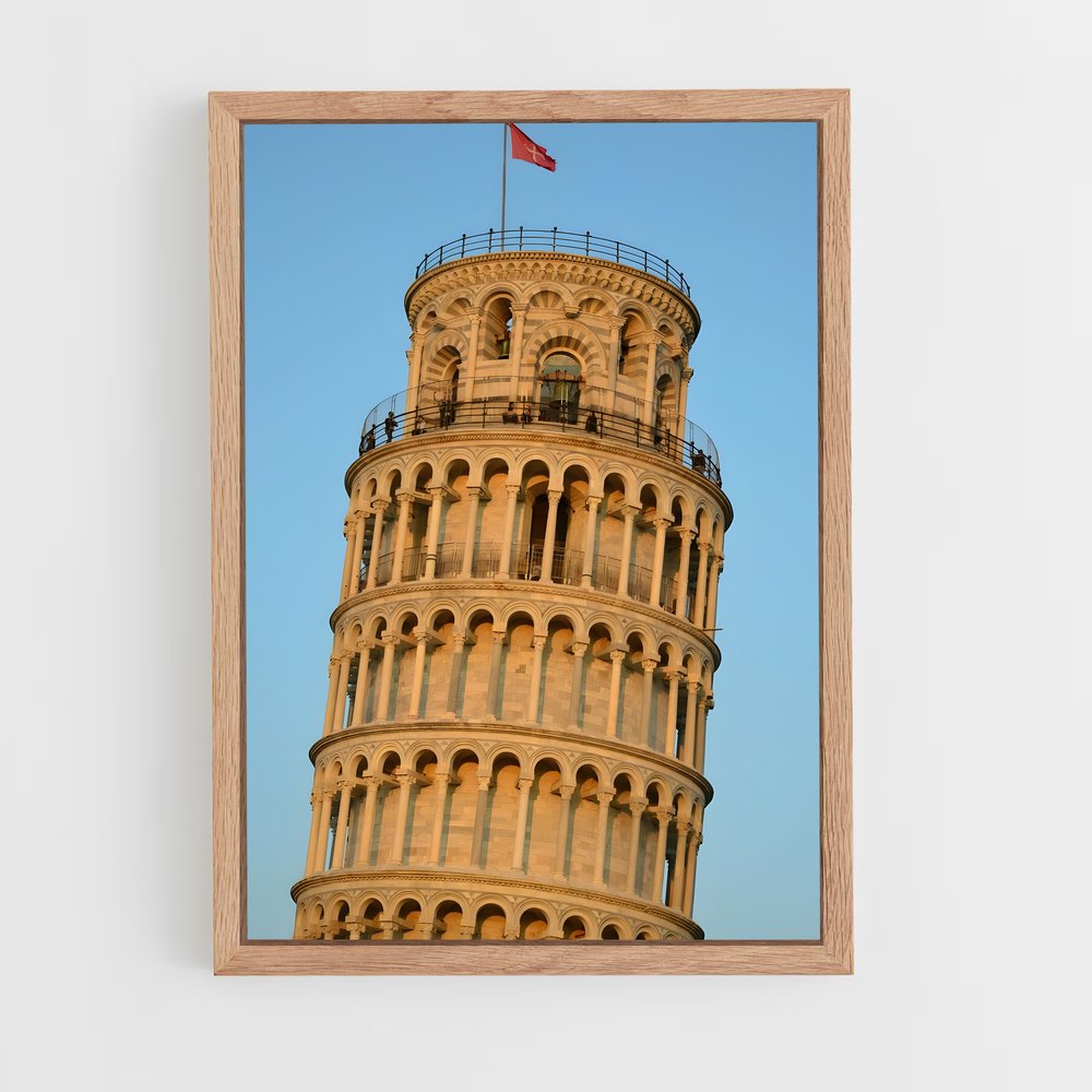 ap-leaning tower pisa-12 cadre Bois clair